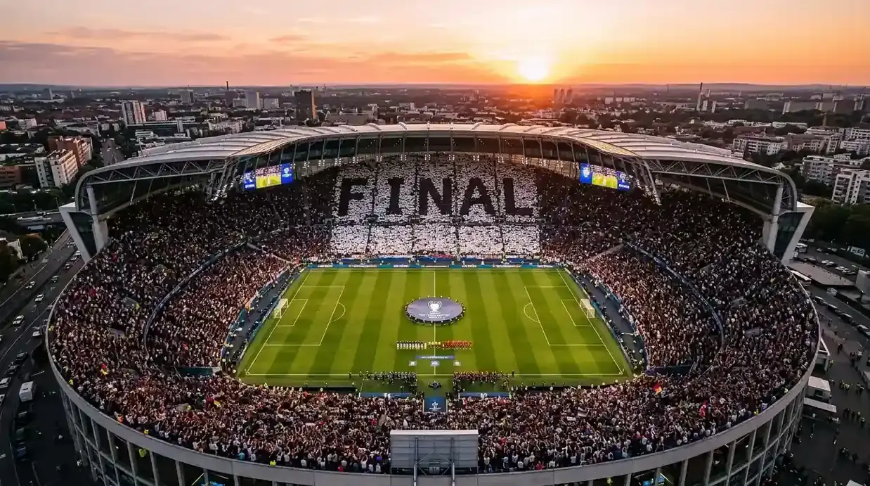 Das MetLife Stadium am Final-Sonntag — der Schauplatz des WM-Endspiels 2026