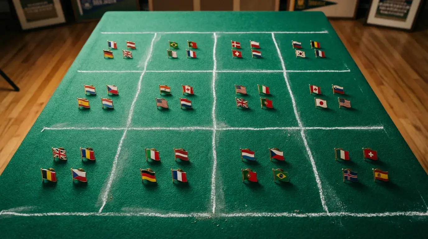 Übersicht aller 12 Gruppen der WM 2026 mit Teamzuordnungen und Gruppenstruktur