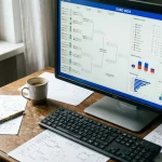Analyse-Dashboard mit WM-2026-Prognosen und Turnierbaum
